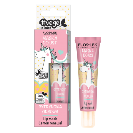 VEGE LIP CARE Maska do ust cytrynowa odnowa FLOSLEK