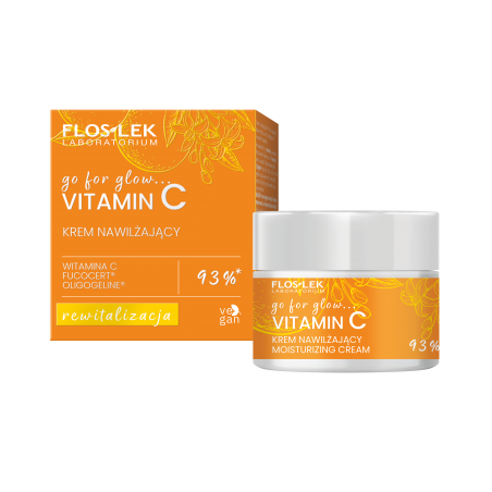 go for glow…. VITAMIN C Krem nawilżający na dzień i na noc 50ml - Floslek