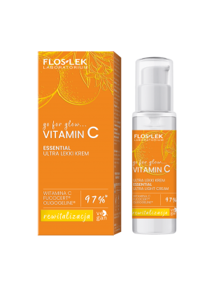 go for glow…. VITAMIN C ESSENTIAL Ultra lekki krem na dzień i na noc 30 ml - Floslek