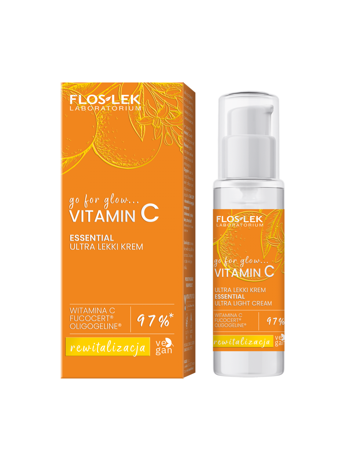 輝きを求めて....ビタミンCエッセンシャル ウルトラライト デイ＆ナイトクリーム 30ml - Floslek