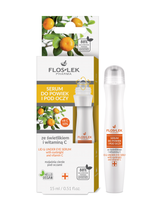 Serum do powiek i pod oczy ze świetlikiem i witaminą C 15 ml - Floslek