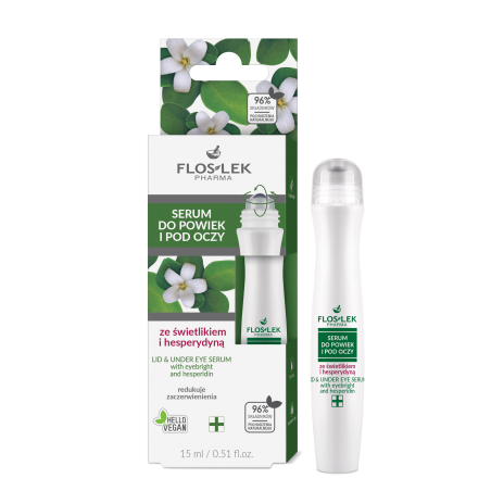 Serum do powiek i pod oczy ze świetlikiem i hesperydyną 15 ml - Floslek