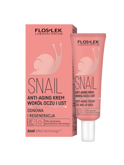 SNAIL ANTI-AGING krem wokół oczu i ust 30 ml - Floslek