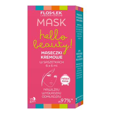 マスク ハロービューティー小袋入りクリームマスク 6 x 6 ml - Floslek