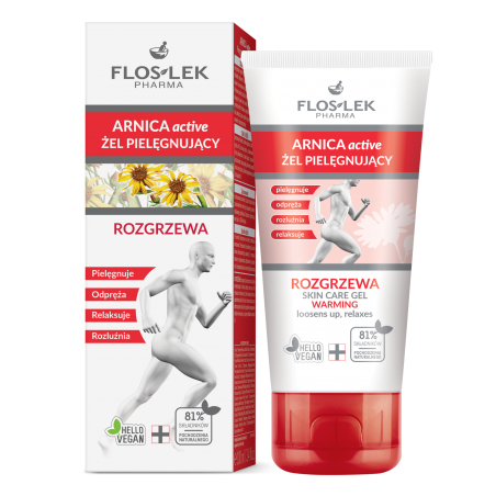 Arnica Active nurturing gel warms up 100 ml - Floslek