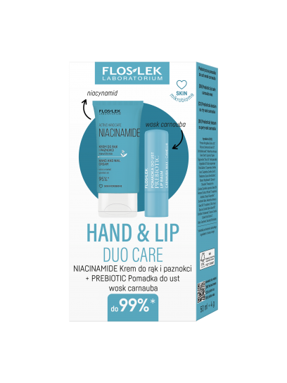 Zestaw Hand &Lip Duo Care NIACINAMIDE - Floslek