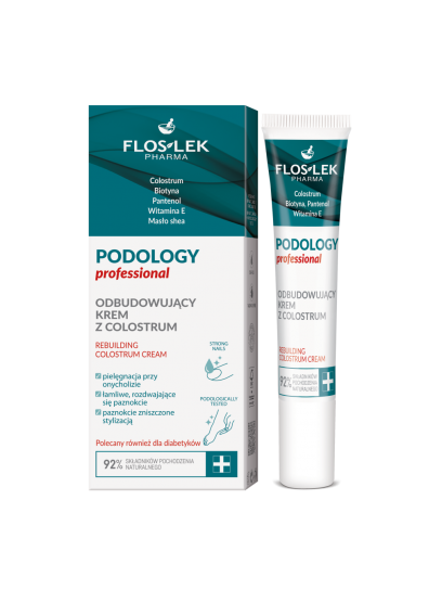 PODOLOGY Professional Odbudowujący krem z colostrum 15 ml - Floslek