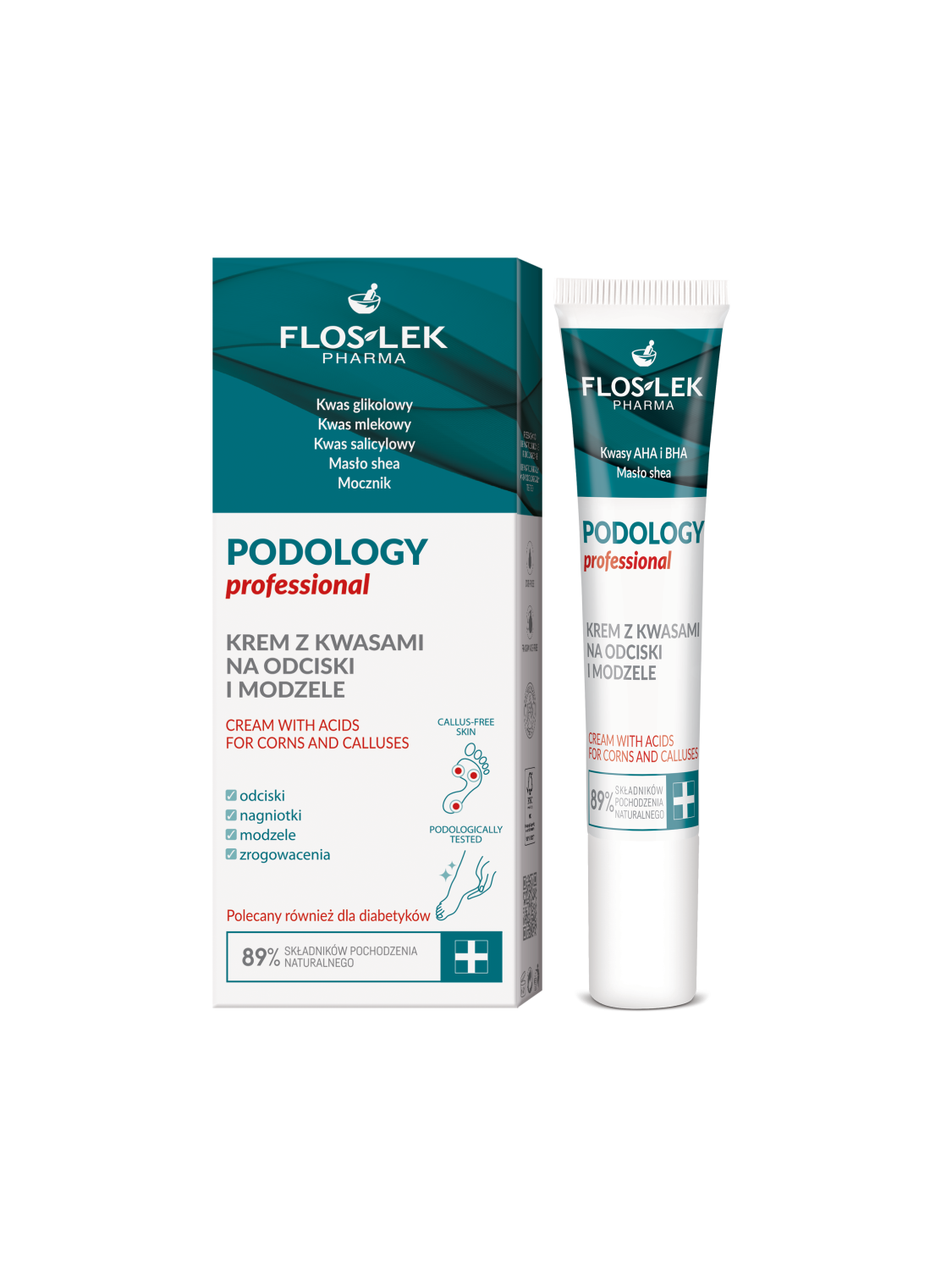 ポドロジー プロフェッショナルクリーム 角質・タコ用 15ml - Floslek
