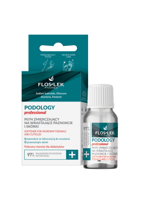 PODOLOGY Professional Płyn zmiękczający na wrastające paznokcie i skórki 10 ml - Floslek
