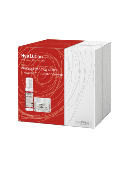 Zestaw Hyaluron anti-aging: Serum przeciwzmarszczkowe + Krem przeciwzmarszczkowy na dzień - FLOSLEK