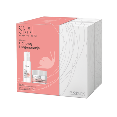 Sada SNAIL: ELIXIR koncentrát + Regenerační regenerační denní a noční krém - FLOSLEK