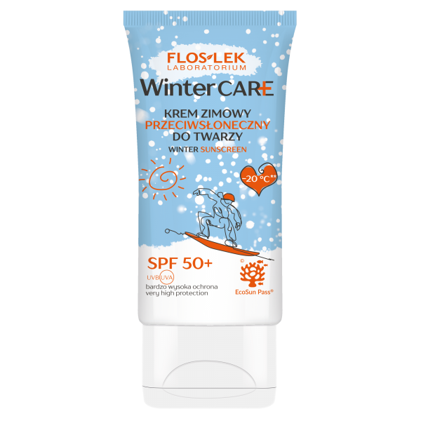 Sada zimní péče FOR ACTIVE (zimní opalovací krém SPF50+ a zimní vazelína na rty) - Floslek