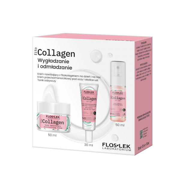 PhytoCOLLAGEN vyhlazující a omlazující sada (hydratační krém + oční krém + tonikum) - Floslek