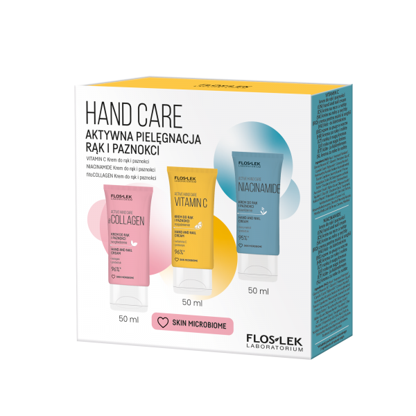 Набір HAND CARE Активний догляд за шкірою рук - 3 х 50 мл - Floslek