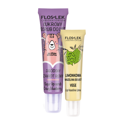 vege Lippenpflege VEGE DUET Perfekte Lippen (Beerenpeeling + Limonen-Vaseline) - Floslek