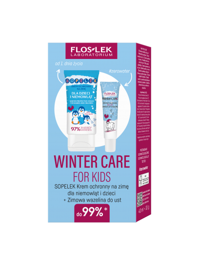 Zestawi WINTER CARE for kids: krem Sopelek + wazelinka - Floslek