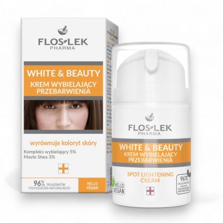 Floslek WHITE & BEAUTY Krem wybielający przebarwienia