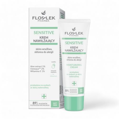 SENSITIVE Krem nawilżający skóra wrażliwa, skłonna do alergii 50 ml - Floslek