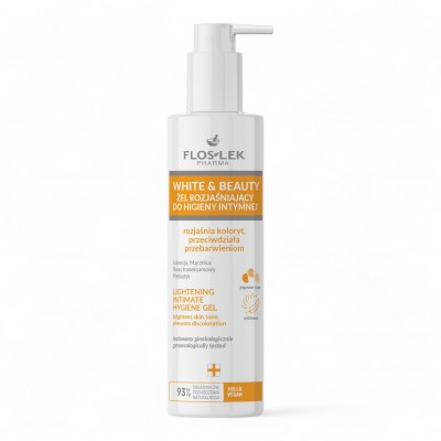 WHITE and BEAUTY Rozjasňující gel pro intimní hygienu  225 ml - Floslek