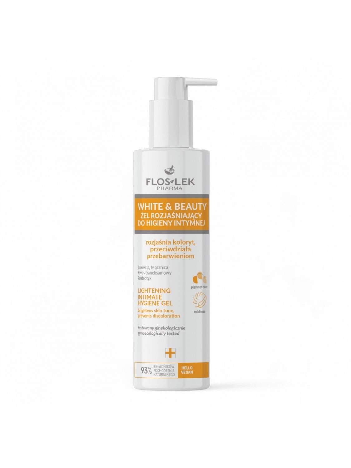 WHITE & BEAUTY Żel rozjaśniający do higieny intymnej 225 ml - Floslek