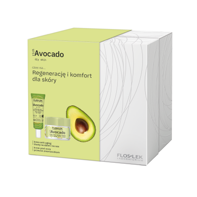 richAvocado Set: Anti-Aging Fettcreme 50 ml + Anti-Falten Augencreme 30 ml - Floslek