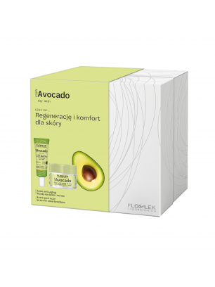 Zestaw richAvocado: Krem anti-aging tłusty 50 ml + Krem pod oczy przeciw zmarszczkom 30 ml - Floslek