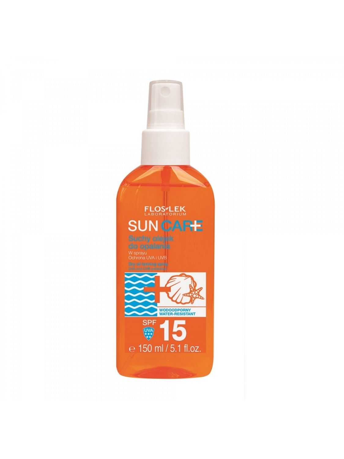 Floslek SUN CARE Trockenspray Sonnenschutzöl SPF 15
