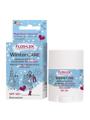 WINTER CARE Krem w sztyfcie ochronny do twarzy SPF 50+ 20 g - Floslek