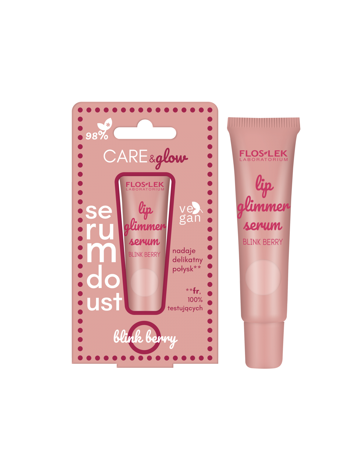 LIP CARE Glimmer lip serum BLINK BERRY 14 g - Floslek