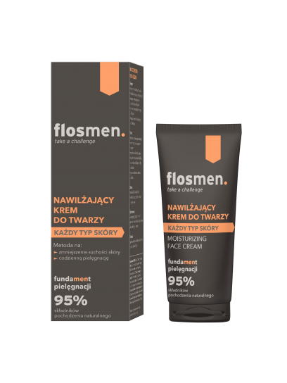 FLOSMEN Nawilżający krem do twarzy 50 ml - Floslek