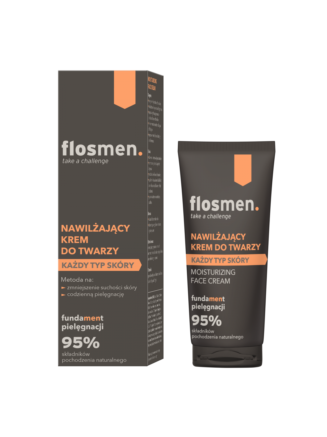 FLOSMEN Nawilżający krem do twarzy 50 ml - Floslek