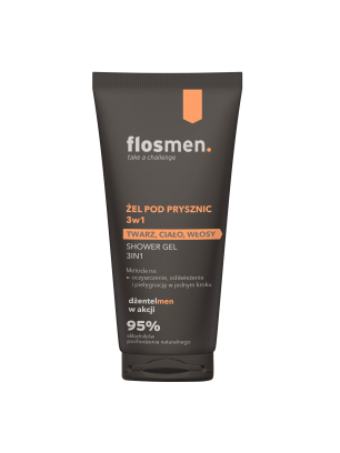 FLOSMEN Żel pod prysznic 3w1 225 ml - Floslek