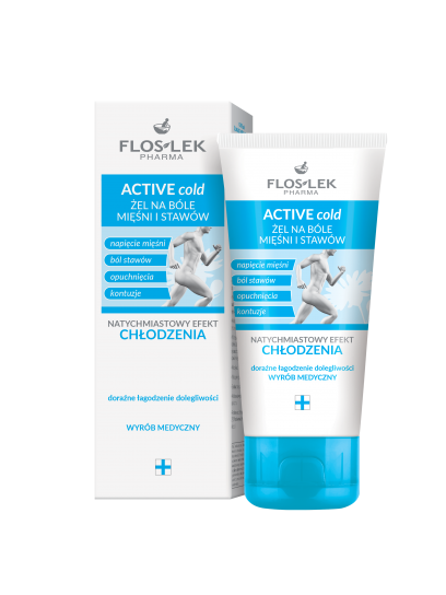 ACTIVE cold Gel for muscle and joint pain 100 ml - Floslek