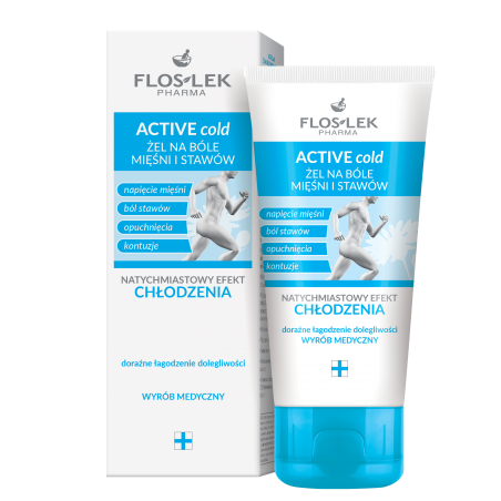 ACTIVE cold Gel for muscle and joint pain 100 ml - Floslek