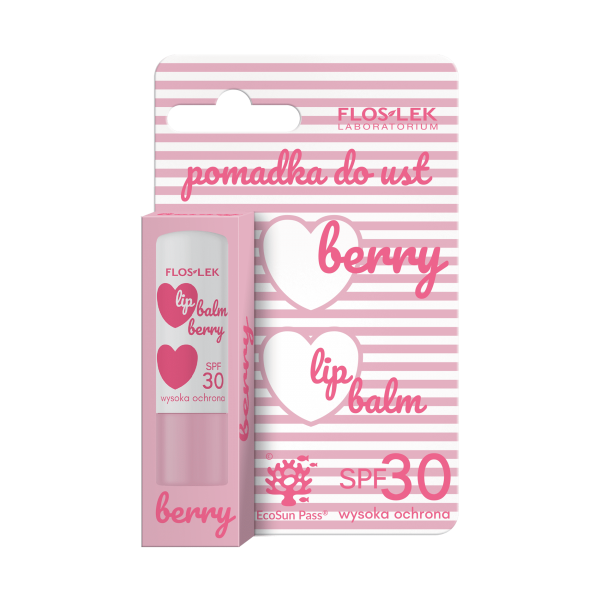 LIP CARE BERRY Lipstick SPF 30 4 g - Floslek
