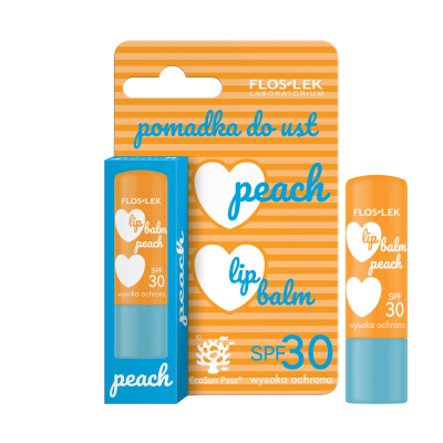 リップケア PEACH リップスティック SPF30 4g - Floslek