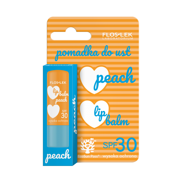 リップケア PEACH リップスティック SPF30 4g - Floslek