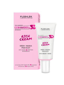 CERAMIDES. 3D RICH CREAM Krem - maska pod oczy 30 ml - FLOSLEK
