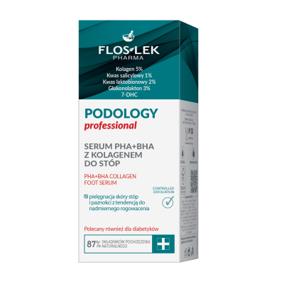 Serum do stóp z kwasami PHA+BHA, z kolaganem|Odmładzający stopy produkt