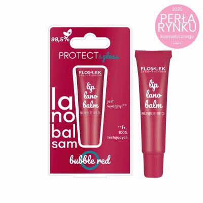 LIP CARE бальзам для губ BUBBLE RED 12 г - Floslek
