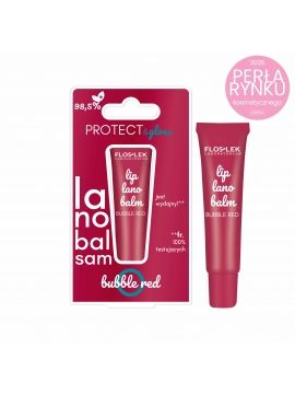 LIP CARE lanobalsam do ust BUBBLE RED 12 g - Floslek