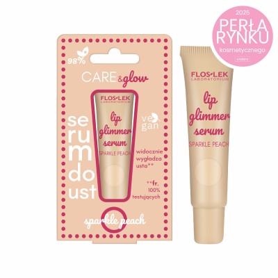 LIP CARE Glimmer serum do ust SPARKLE PEACH 14 g - Floslek