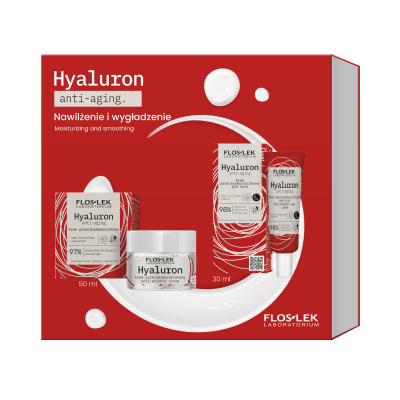 Zestaw Hyaluron anti-aging Nawilżenie i wygładzenie - Floslek