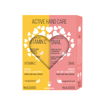 Zestaw ACTIVE HAND CARE VITAMIN C krem do rąk i paznokci + SNAIL krem do rąk i paznokci