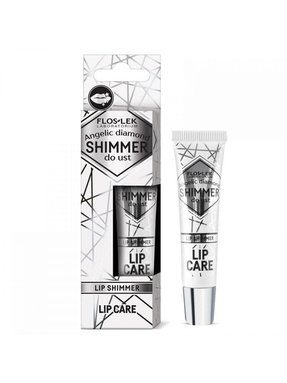 Angelic Diamond Lip Shimmer Moisturizing Lip Gloss in Metallic Color Floslek Lip Care moisturizer