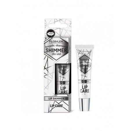 Angelic Diamond lesk na rty v metalické barvě Floslek Lip Care hydratační lesk na rty