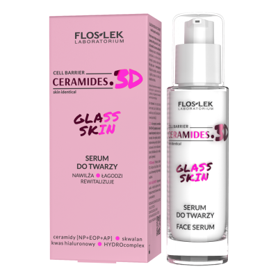 KERAMIDY. 3D pleť identická GLASS SKIN sérum 30 ml - FLOSLEK