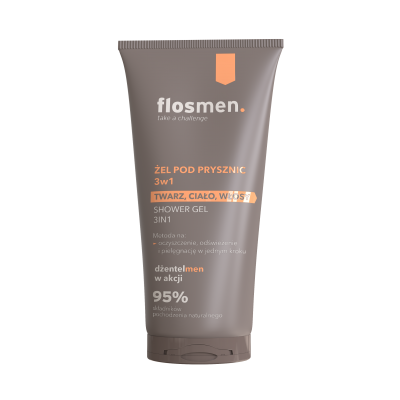 FLOSMEN Sprchový gel 3v1 225 ml - Floslek