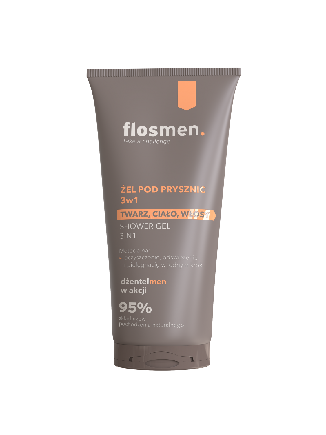 FLOSMEN Żel pod prysznic 3w1 225 ml - Floslek