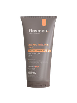 FLOSMEN Żel pod prysznic 3w1 225 ml - Floslek